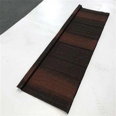 Tuiles de toit en bois et métal en pierre colorée